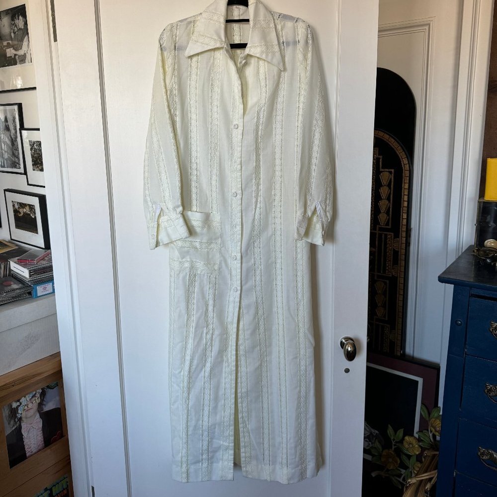 Vintage Pale Yellow Dress